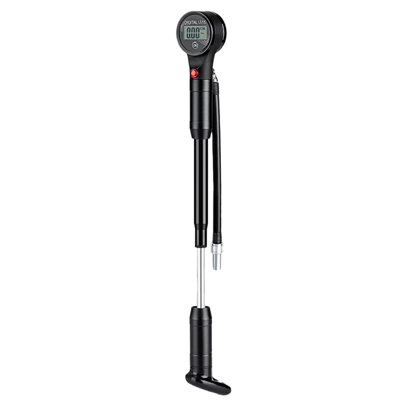 

Bike Pump 320PSI High Pressure Suspension Pump With Digital Gauge Front Fork And Rear Bicycle Suspension Air Shocks For Mountain & Road Bikes black #1