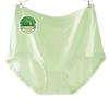 Plus Size Women's Bamboo Fiber Mid-High Waist Panties - Breathable, Antibacterial, Comfortable, Hip-Hugging, Mom Briefs.