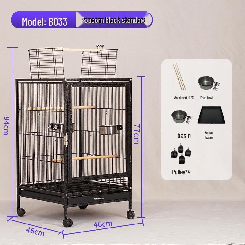 Premium Acrylic and Metal Bird Cage For Parrots