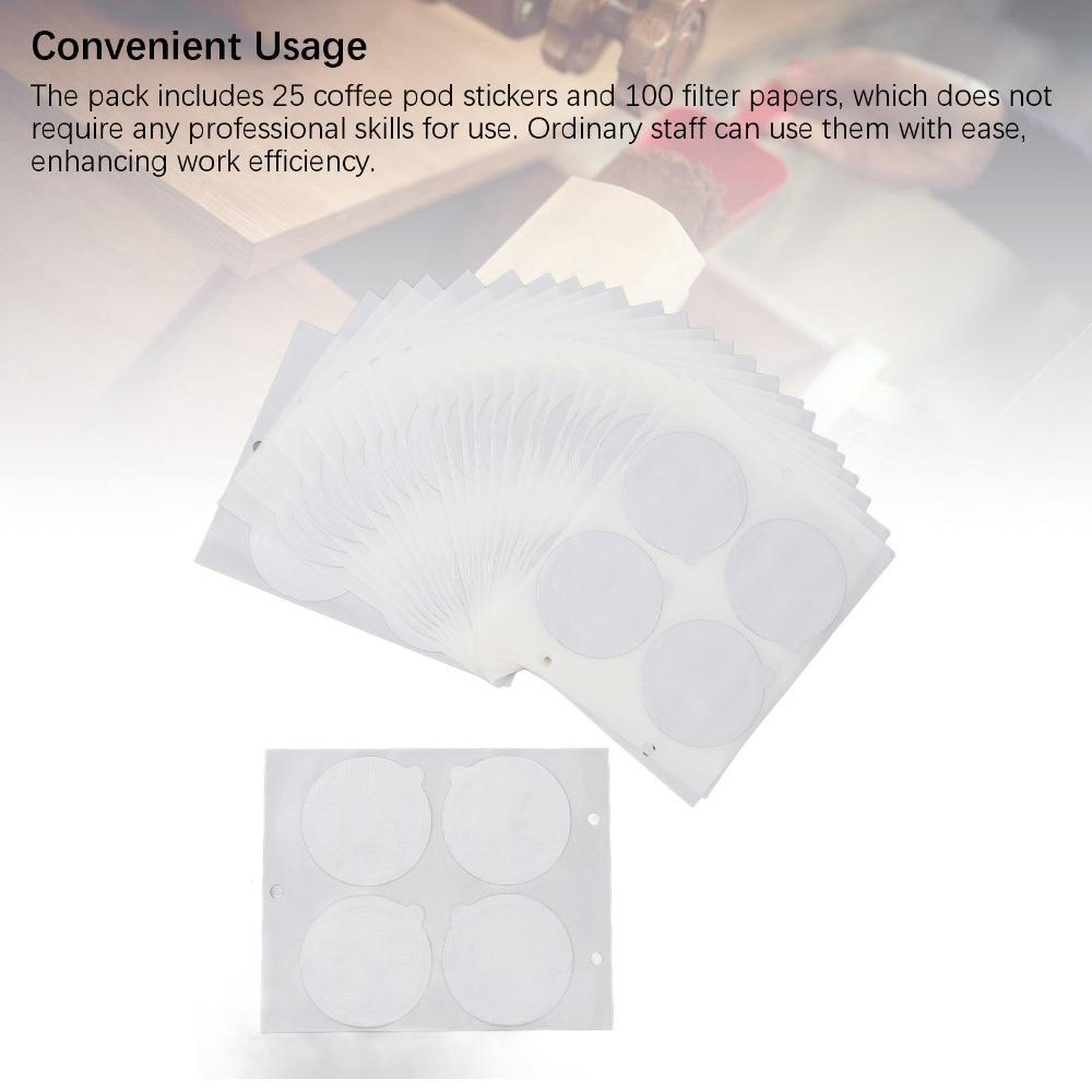 Round Shape Aluminum Foil Lids Disposable Design Disposable Pod Stickers Coffee Machine Use