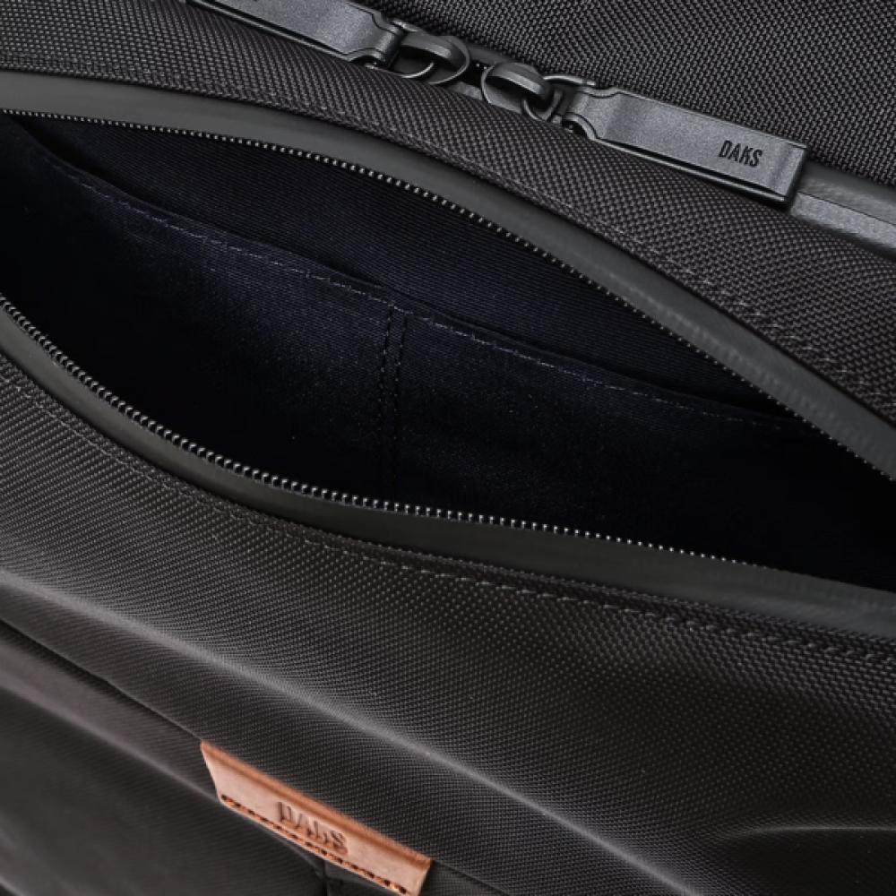 Daks Black Embossed Logo Nylon Backpack Dbba6e773bk