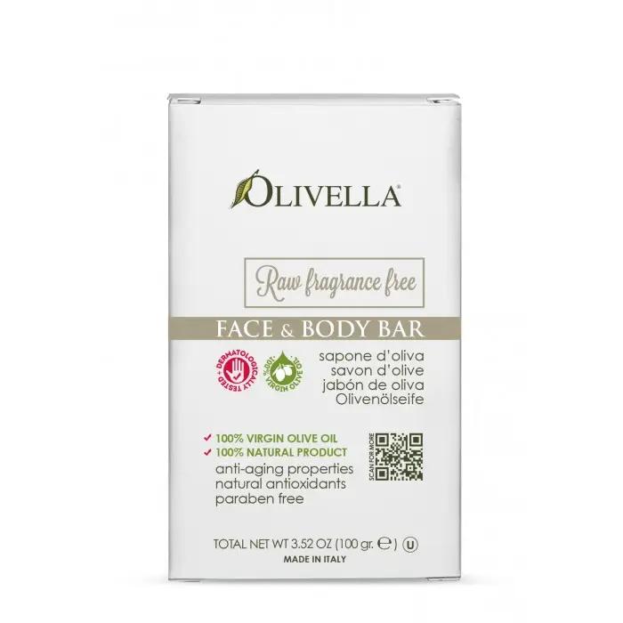 Face and Body Soap for Sensitive Skin Without Fragrance Based On Olive Oil OLIVELLA 100 G