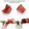 Plastic Seedling Pots, 50 Pieces of 4-inch Mini Seedling Pots
