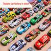 6.8cm Alloy Pull-Back Children's Mini Graffiti Car Toy - Metal, Drop-Resistant