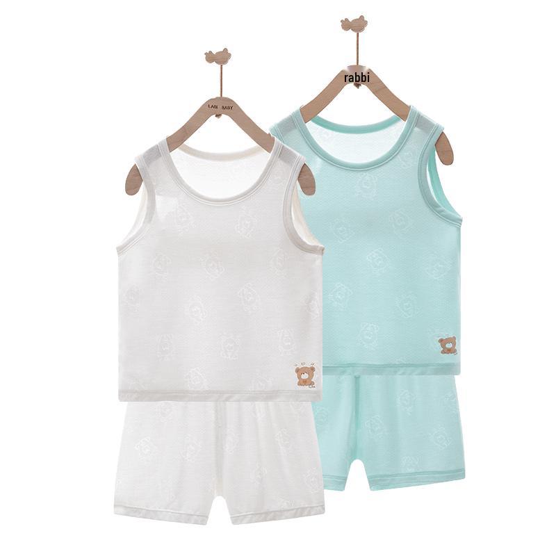 LABI Kids' Unisex Vest and Shorts Two-Piece Set