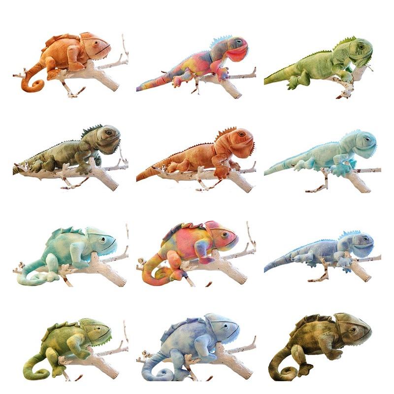 Realistic Lizard Plush Toy Super Soft Short Plush Material Color-changing Chameleon Doll Perfect Gift For Teens