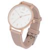 Fieldwork Women's Analog Watch with Silicone Strap and Flower Embossed Rose Pattern In Pink (JN043-2)