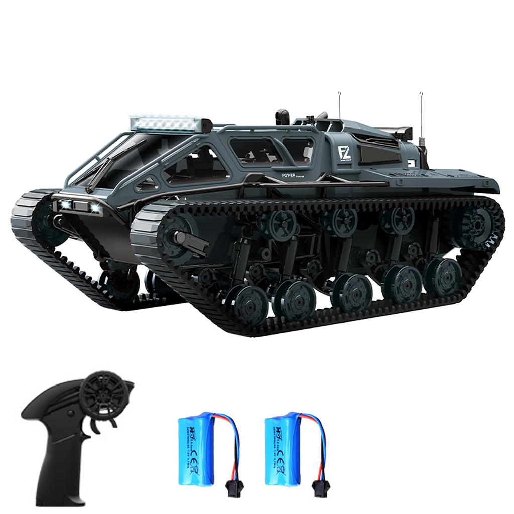Remote Control , 2.4GHz All Terrain 360 degrees Rotating Stunt Toy Vehicle with LED Lights, Off Road Tracked Car Gifts for Boys and Girls