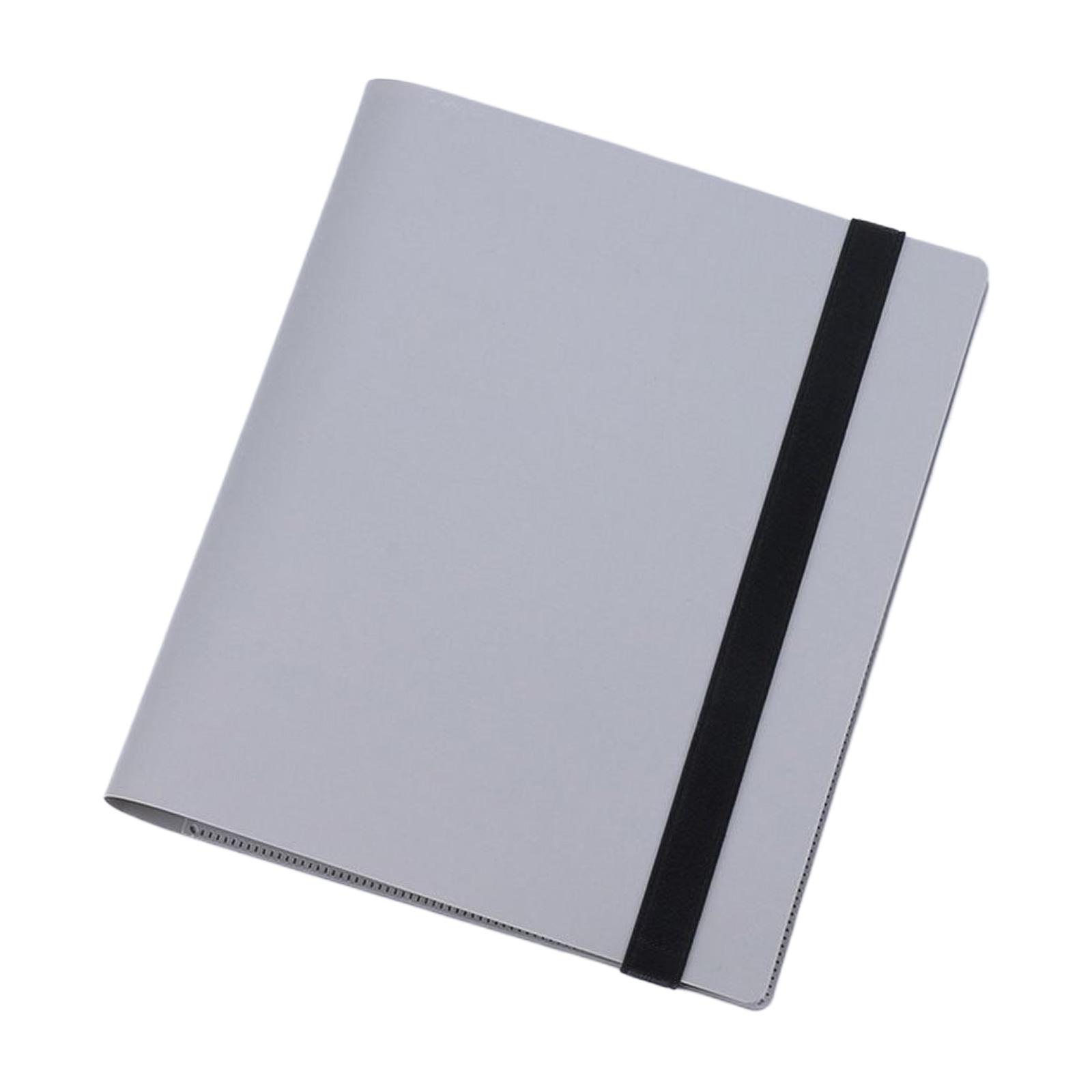 

Photo Album Solid Color 432 Pockets Large Capacity for Polaroid Game Cards Star Card Storage Collection Book серый