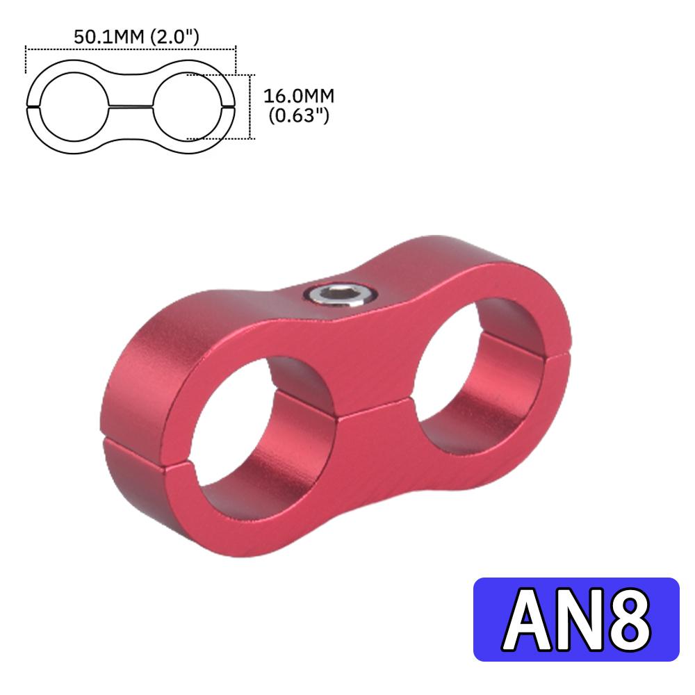 1PC Universal AN4 AN6 AN8 AN10 AN12 Aluminum Oil Fuel Water Hose Tube Separator Divider Clamp Aluminum Line Separator