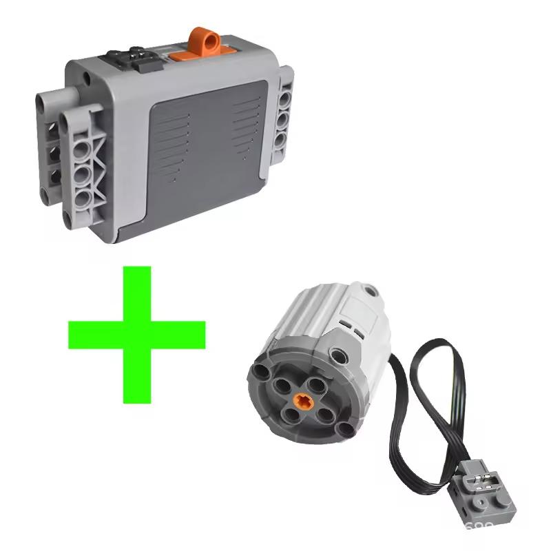 RC Elektronisches Modell Baustein Kraftzubehör Mikromotor Funktionen Nachrüstung MOC Motor-Kit Technische Teile Kreatives DIY Spielzeug