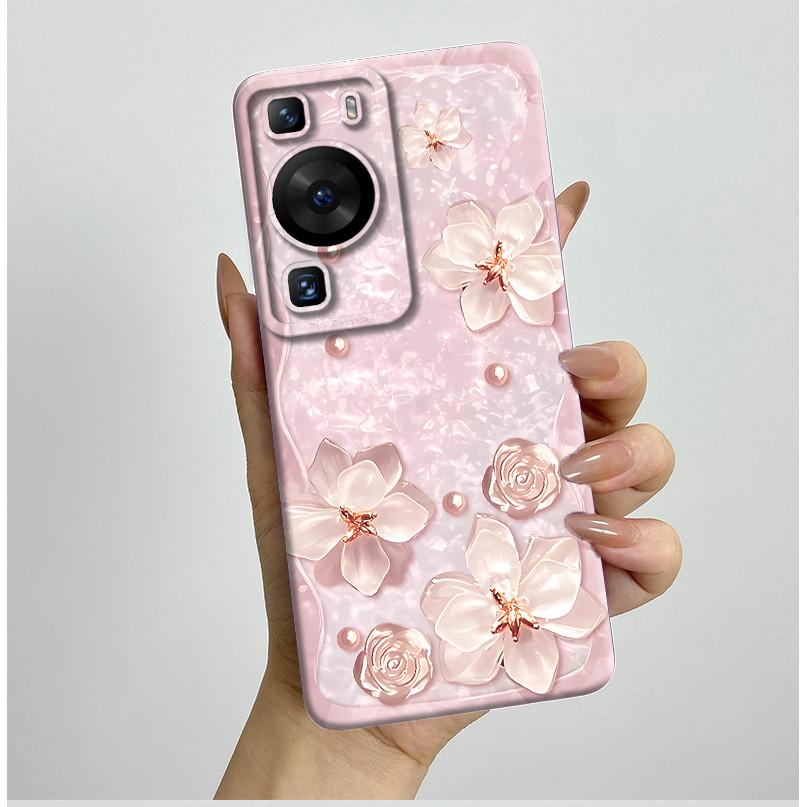 

Для Huawei P60 P60 Pro P60 Art Чехол Красивые Бабочки Цветы Жидкий Силикон Прочная Задняя Крышка Для HuaweiP60 P60Pro Coque Funda Huawei P60 Art