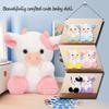 Kawaii 6 Couleurs Peluche Vache Moelleuse Rose&Violet&Noir Poupée Douce Animal en Peluche Bétail Cadeaux d'Anniversaire Enfants Garçons Filles Décoration de Chambre