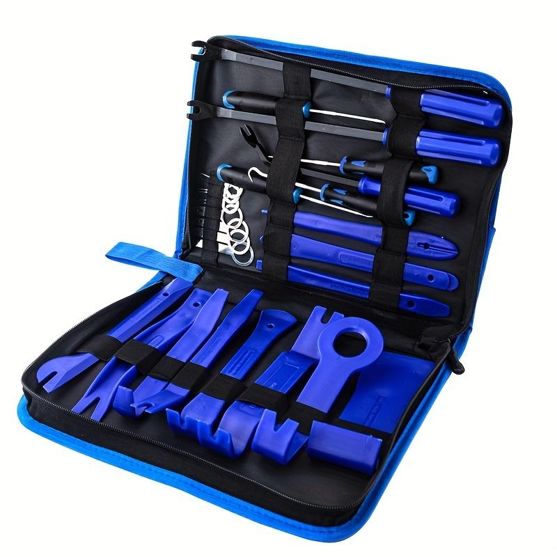 

Набор ручных инструментов из 25 предметов, инструмент для разборки, внутренний зажим двери, панель, обшивка, набор инструментов для снятия, ремонт и открытие автомобиля синий