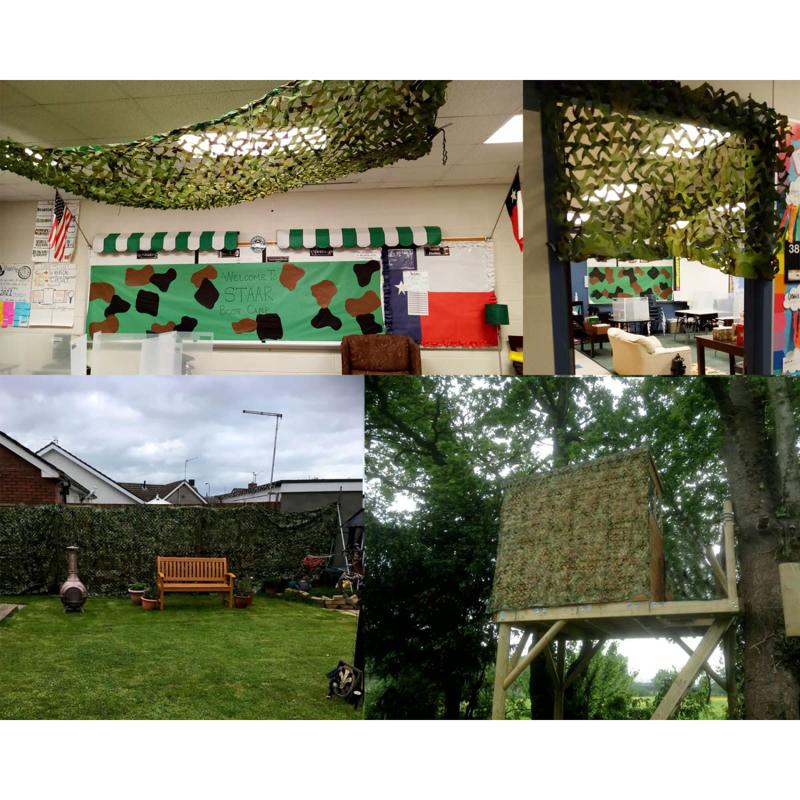 Filet de Camouflage Militaire Filet de Camouflage Camping Extérieur Bâche en Maille Couverture Pare-Soleil Décorations de Fête Jungle