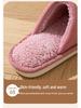 Women's & Men's Anti-slip Plush Slippers - Silent and Warm Cotton for Elderly, Autumn/Winter Indoor Use, 2025 Collection.