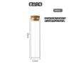 Charmoon Clear Glass Bottles with Cork Stoppers, Airtight for Storage, Set of 24 (40ml)