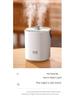 Portable Silent Humidifier: Dual Spray, High Mist Output for Home and Office