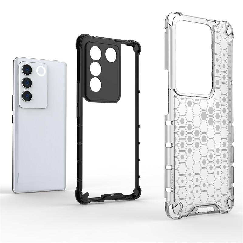 Pro pouzdro Vivo V27 Pro Kryt Vivo V27E V23 V25 V27 Pro Armor PC Nárazuvzdorný Měkký Silikonový Ochranný Kryt Zadní Strany Telefonu Vivo V27 Pro