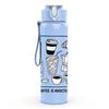 1PC Coffee Equipment Line Sketch Print 750ml Color Plastic Sports Water Bottle Leakproof Flip Straw Lid Suitable for Sports Office Home Use