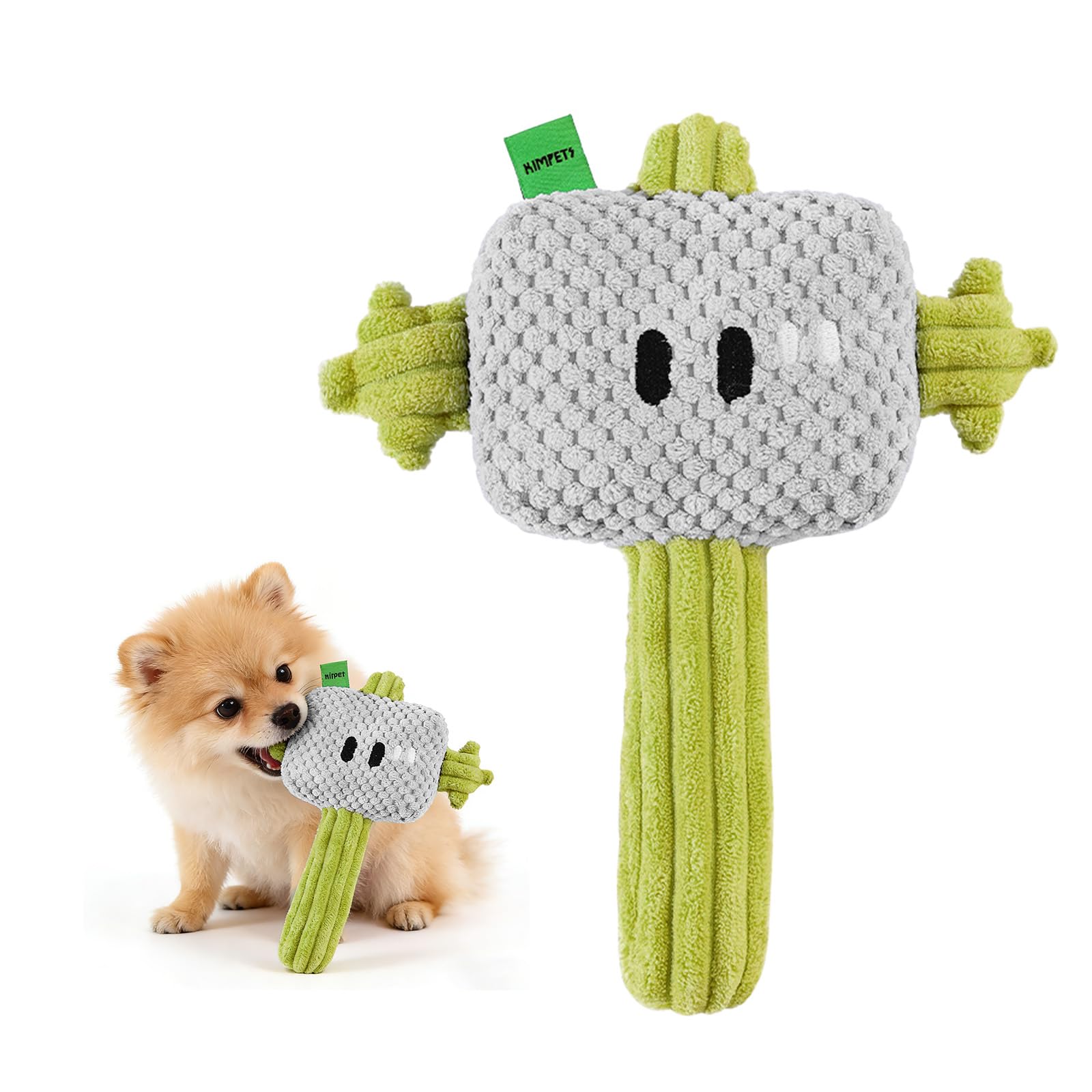 

[Quiet-free, Apartment-safe] Dog Chew Toy with Hammer, Sound-making Shake, Stress Relief, Educational Toy, Training Toy, Indoor Play, Apartment-safe,