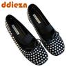 Fashion Ladies Ballet Flats Rhinestone Butterfly-knot Sandals Women Lolita Casual Outside Atutmn Fashion Slides Female Mary Jane Shoes