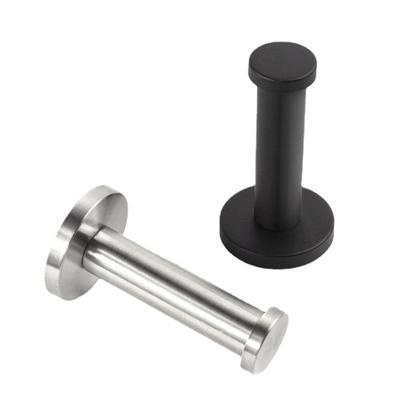 1Pcs with Screws Single Clothes Hook Cylindrical Wall Punching Hook New Hat Towel Rack