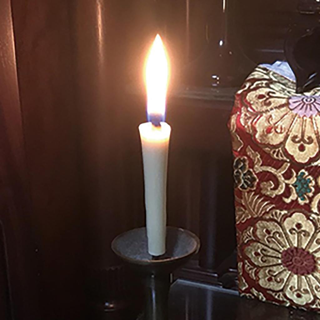 Kodaikokuya Syouten [Japanische Kerzen, Naturfarbe, Ikari No. 1, Packung mit 50] Buddhistische Altar-Kerzen, Raucharm, Hergestellt in Japan, Präfektur Fukui