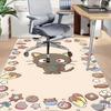 1PC Cat Cookie Anti-slip Carpet, Suitable for Office, Bedroomand Playrooms. It Can Also Be Used As a Sofa Footrest cover-R93