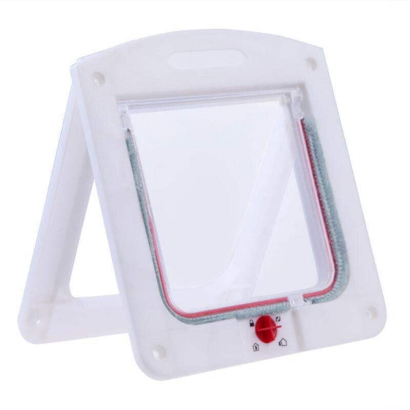 Cat Door Lockable Cat Flap Door For Interior Exterior Doors Weatherproof Pet Doors For Cats Doggie Suitable For Window Wall