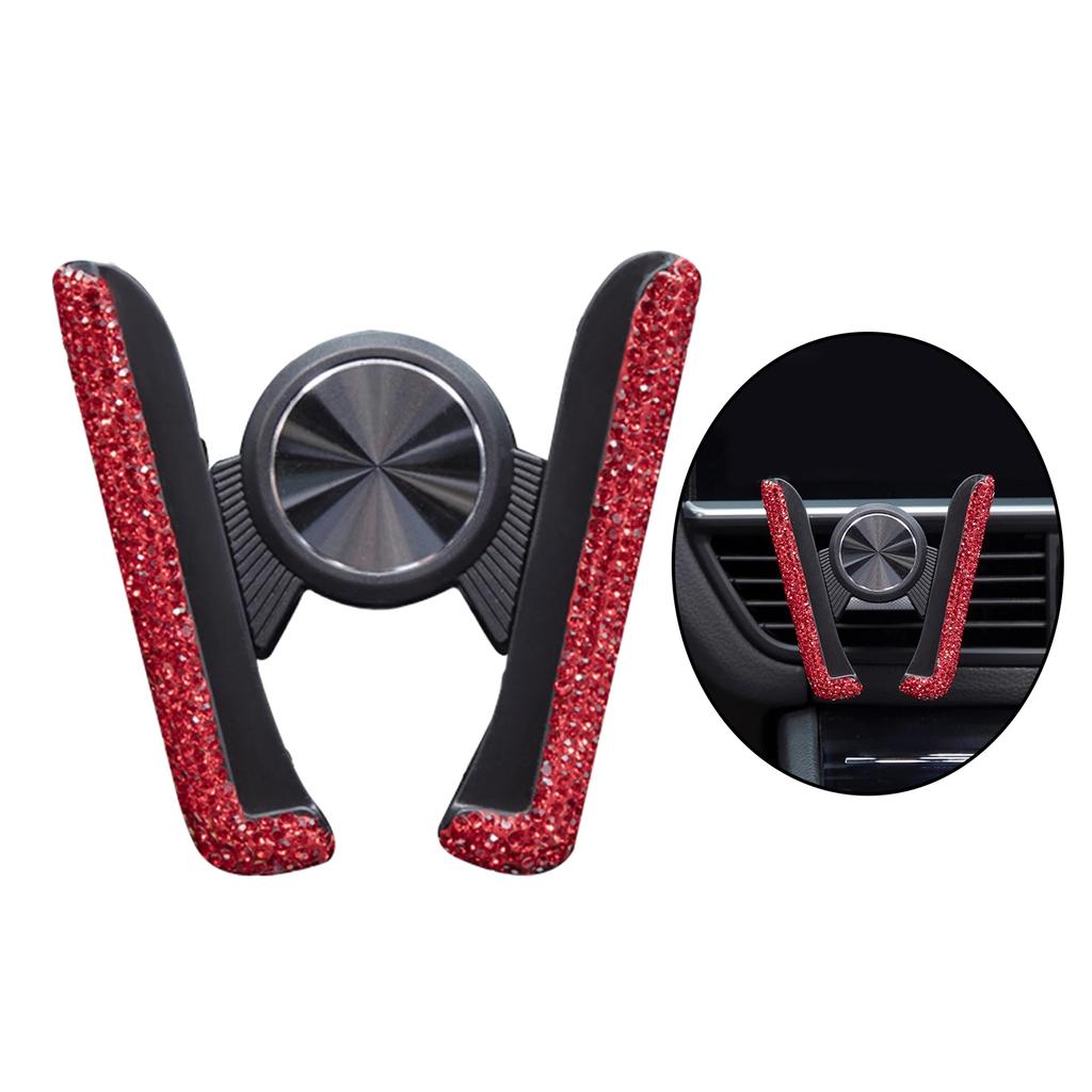 Βάση Τηλεφώνου Αυτοκινήτου Γυναικεία Διαμάντι Κρύσταλλο Κλιπ Τοποθέτησης Αεραγωγού Αυτοκινήτου Βάση Στήριξης Κινητού Τηλεφώνου στο Αυτοκίνητο Αξεσουάρ Εσωτερικού Χώρου