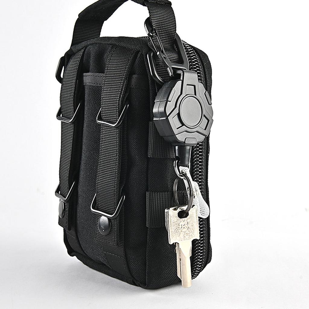 2Pcs Retractable Key Ring Holder High Elasticity Keychain Keys Chain for Outdoor