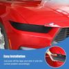 Auto-Frontscheinwerfer-Lampen-Dekorationsabdeckungen, ABS-Dekoration für Ford Mustang 2024 Up, Außenzubehör, gesmokt, schwarz