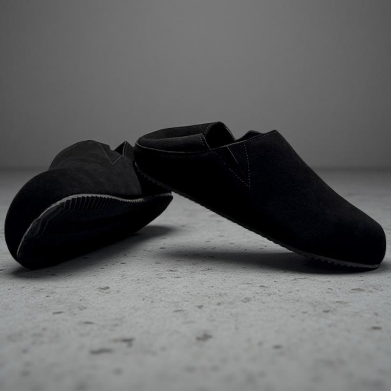 New Fashion Men Leather Flats Shoes Comfortable Man Casual Shoes Slip on Male Outdoor Walking Shoes Split Leather Driving Shoes