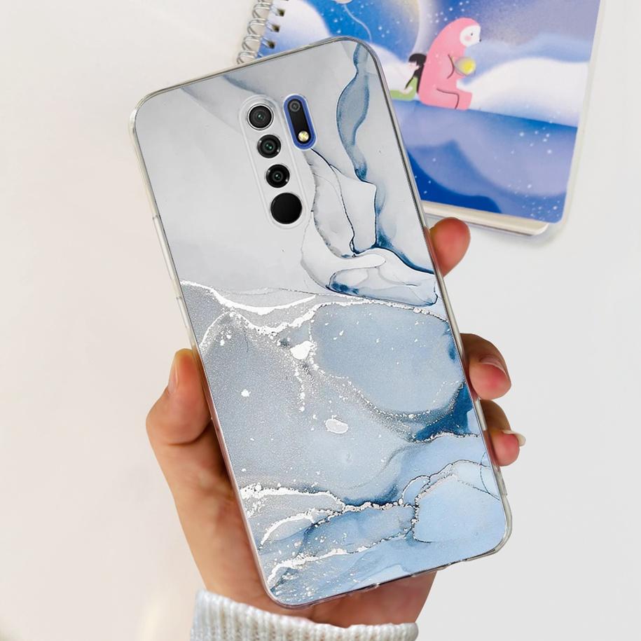 For Xiaomi Redmi 9 Case 6.53" Cover For Redmi 9 Flower Butterfly Transparent Silicone Soft Phone Covers For Redmi 9 Prime Bumper
