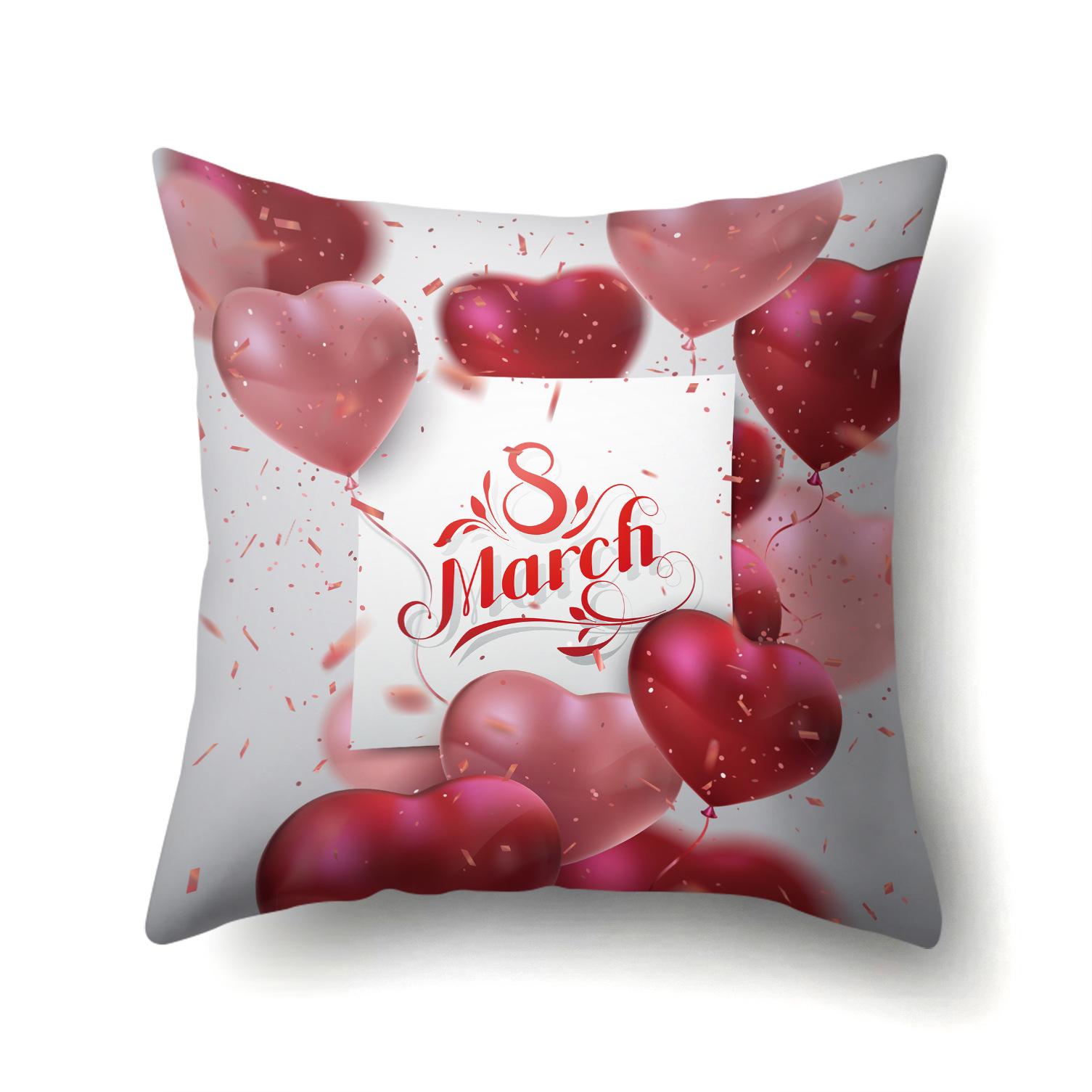 

Digital Printing Creative Mother s Day Polyester Pillow Cover 45 * 45 without pillow core