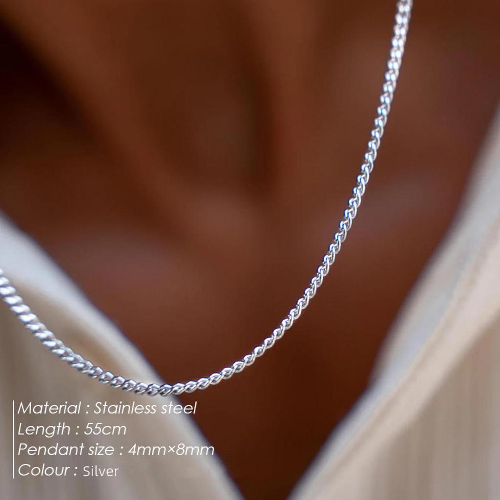 Versatile Cuban Chain Necklace: Titanium Steel Hip-Hop Punk Choker