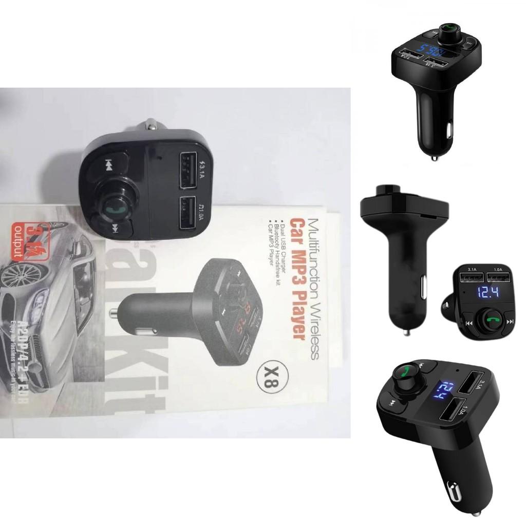Car Bluetooth Receiver Charger Lossless Sound Quality Fm Transmitter Card Insert Car Mp3 Bluetooth Player