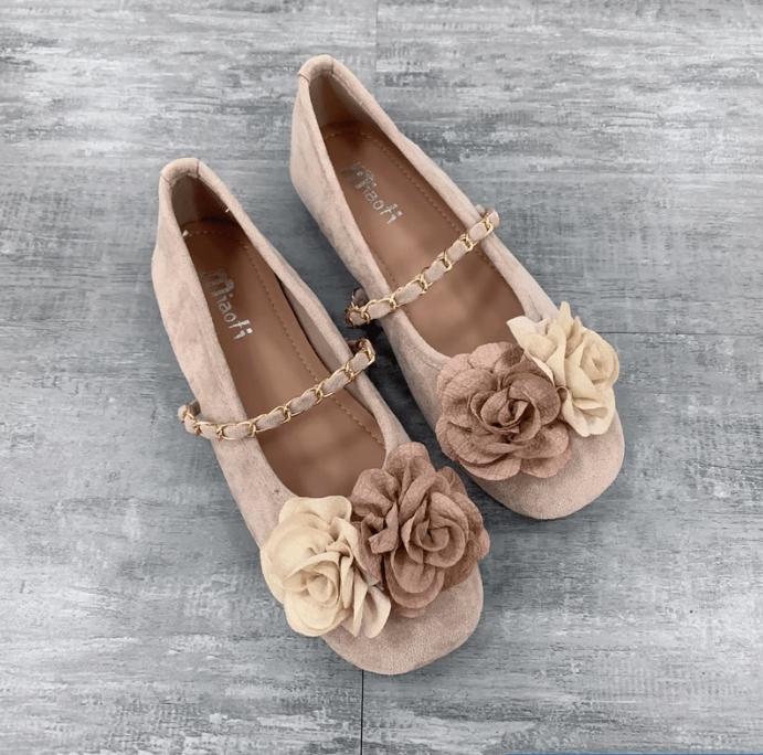 Fashion Flat Shoes for Women Spring and Autumn 2025 New Square Toe Bow Shallow Mouth Ballet Flat Shoes Plus Size Women's Shoes 41-43