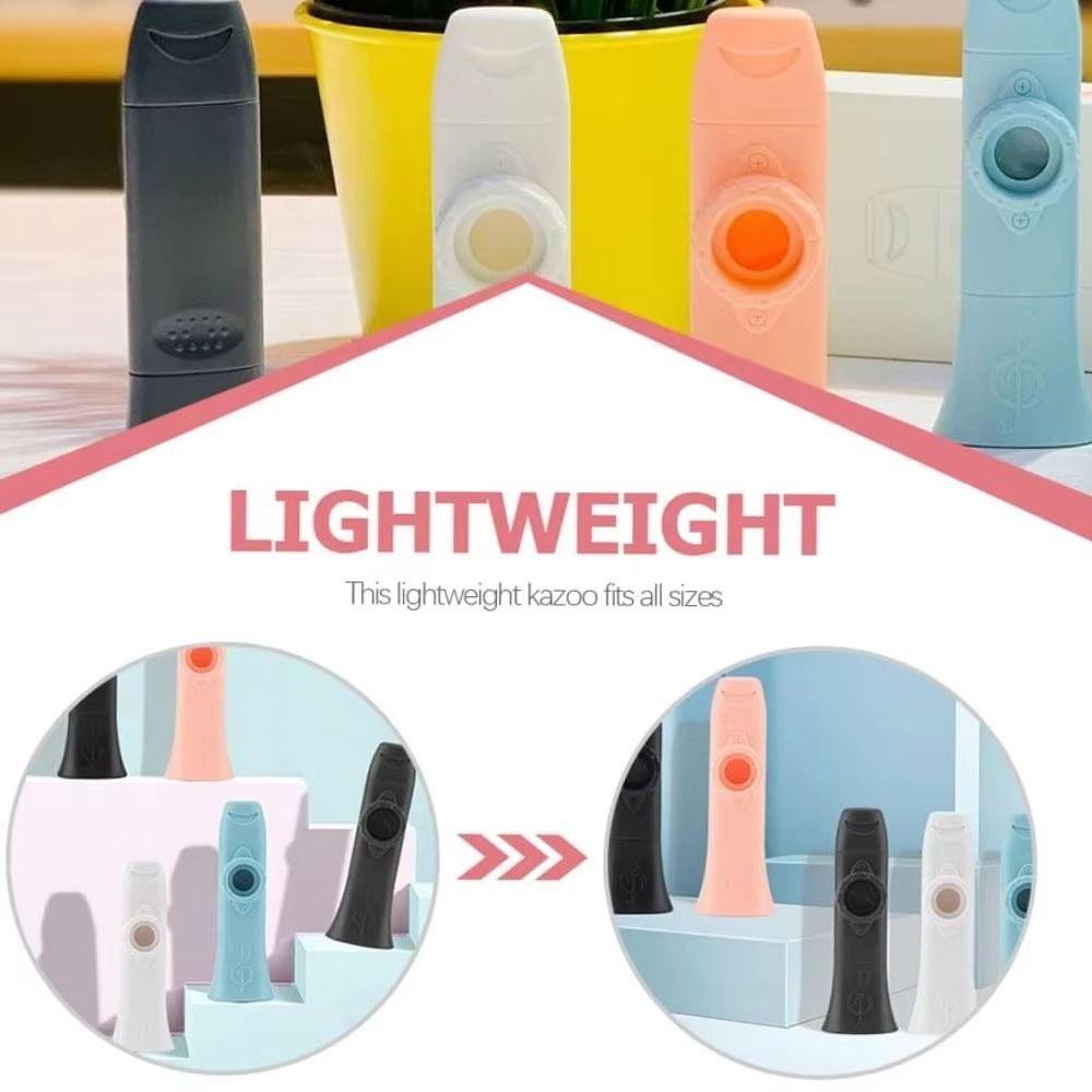 Adjustable Tone Kazoo Instrument Plastic Wind Instrument Single Hole Kazoo  Outdoor Activities