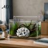 Aquarium Shrimp Shelter 3D Print Hideout, Sphere Hollow Fish Breeding Cave, PLA House Tank Ornament for Shrimp, Small Fish, Aquascaping Layouts