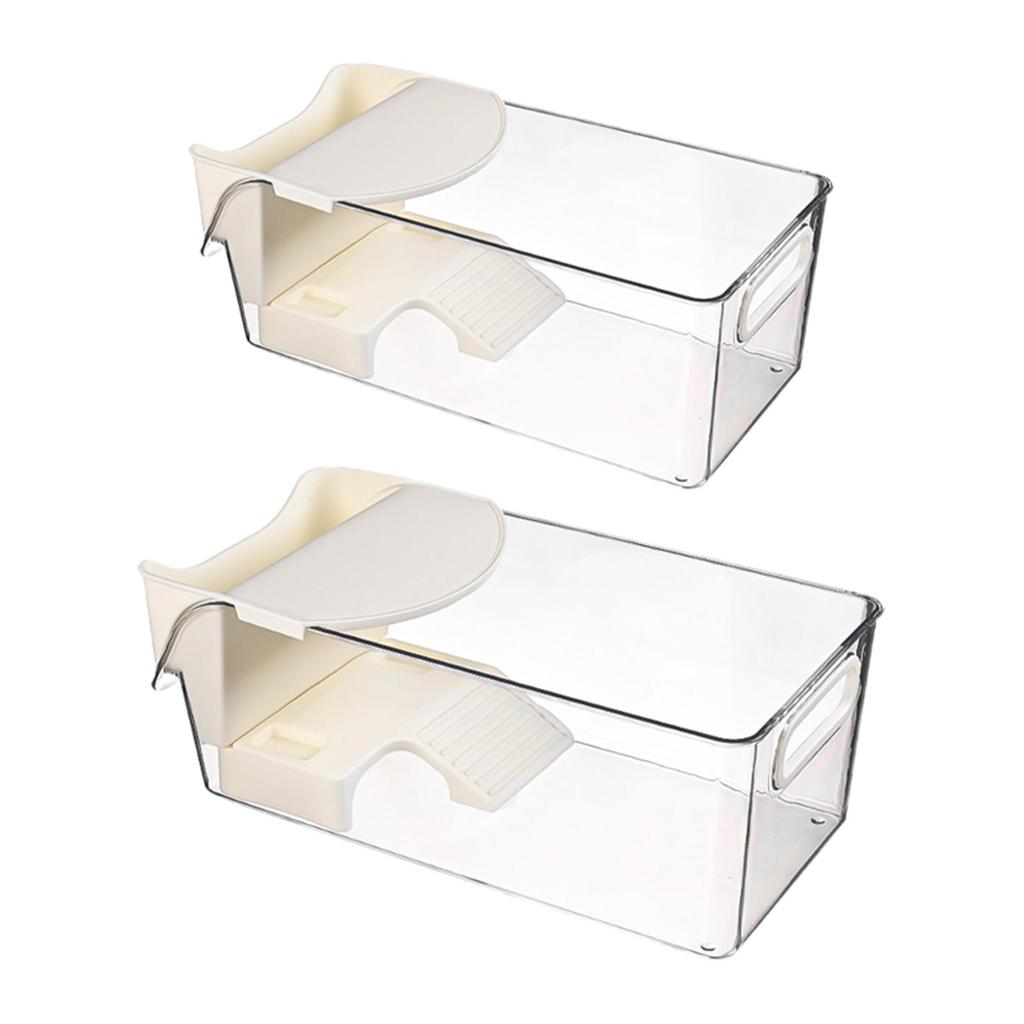 Multifunctional Turtle House PETG Enclosure with Feeding Box and Handle for Small Turtles and Reptiles