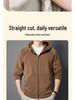 Premium Merino Wool Hooded Sweatshirt with Custom Logo - Autumn/Winter Double-Sided Fleece Jacket