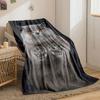 Grumpy Grey Cat Blanket bedroom Blanket for Livingroom Couch lunch break Soft throw for Friend's festival Gift