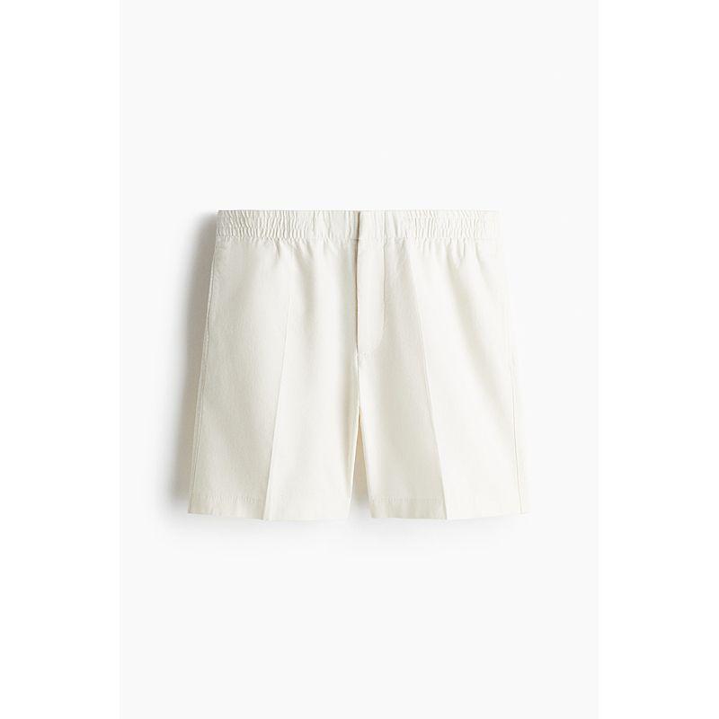 

HM Повседневные брюки 2025 Лето Мужские Стандартные Шорты из смесового льна 1265974 Cream color 165/72(XS)