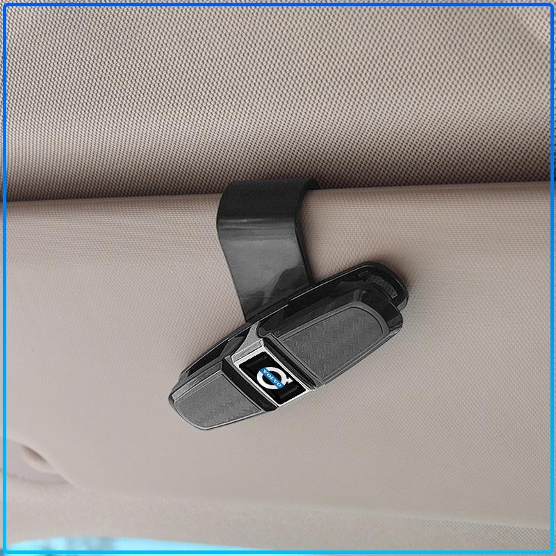 Auto Logo Car Sun Visor Glasses Box Universal Sunglasses Clip Card Ticket For Volvo Xc90 S60 S80 Xc60 Xc70 Xc90 Fh V50 S40 C30