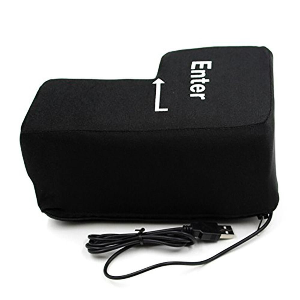 Desktop Pillow Big Enter Key USB Keyboard Computer Enter Key USB Vent Button Office Supplies