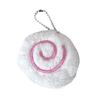 Plush Fish Cake Keychain Accessory Comfortable Touch Backpack Pendant Soft Fish Hanging Ornament for Home Or Office Use