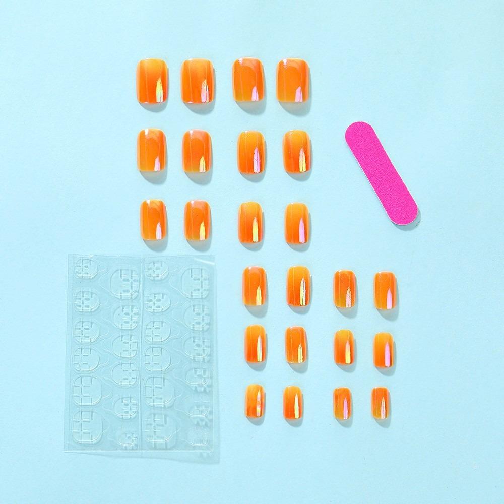 Čtvercové francouzské umělé nehty Nositelná manikúra Tipy na nehty Odnímatelné nalepovací nehty Ženy