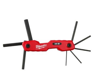 Milwaukee - Metric Folding Hex Key Set - 8 Pieces 4932480978